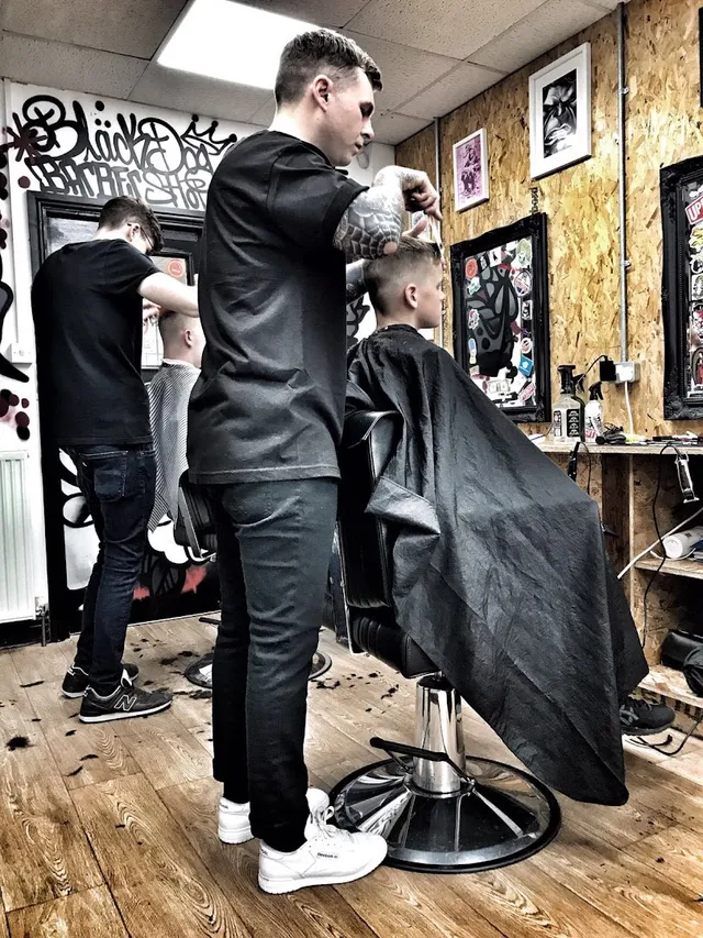 A fresh cut under the shop lights